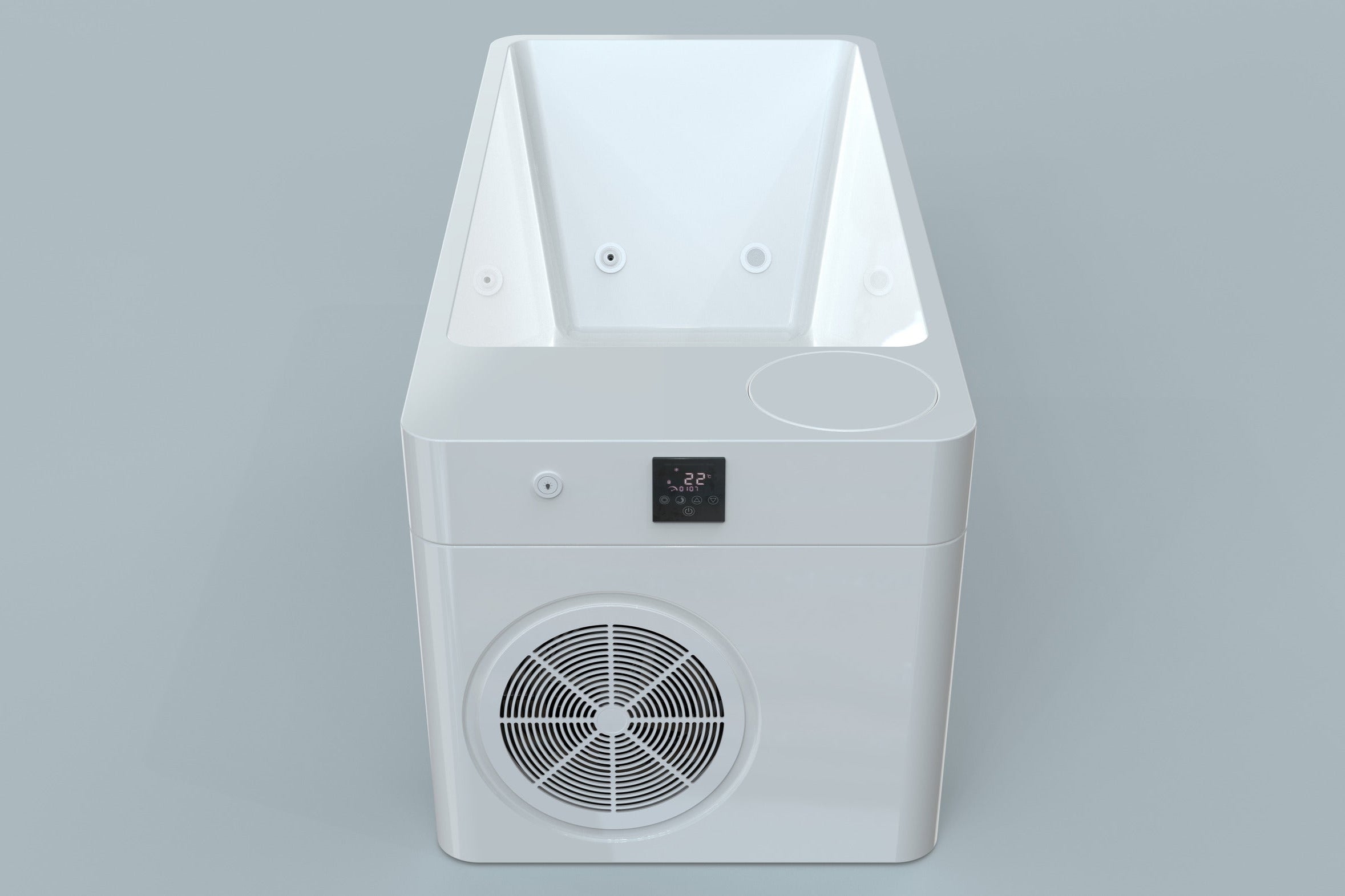 Elite Plunge control system including digital temperature display and settings.